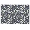 Bladvormen - Blauw - Patroon - Wit Deurmat klein 898 -zkaufland3d