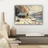 Winter - Sneeuw - Huis - Natuur canvas 2cm klein -sfeer6