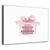Cadeau - Strik - Tekst - Roze Textielframe zwart klein -3d