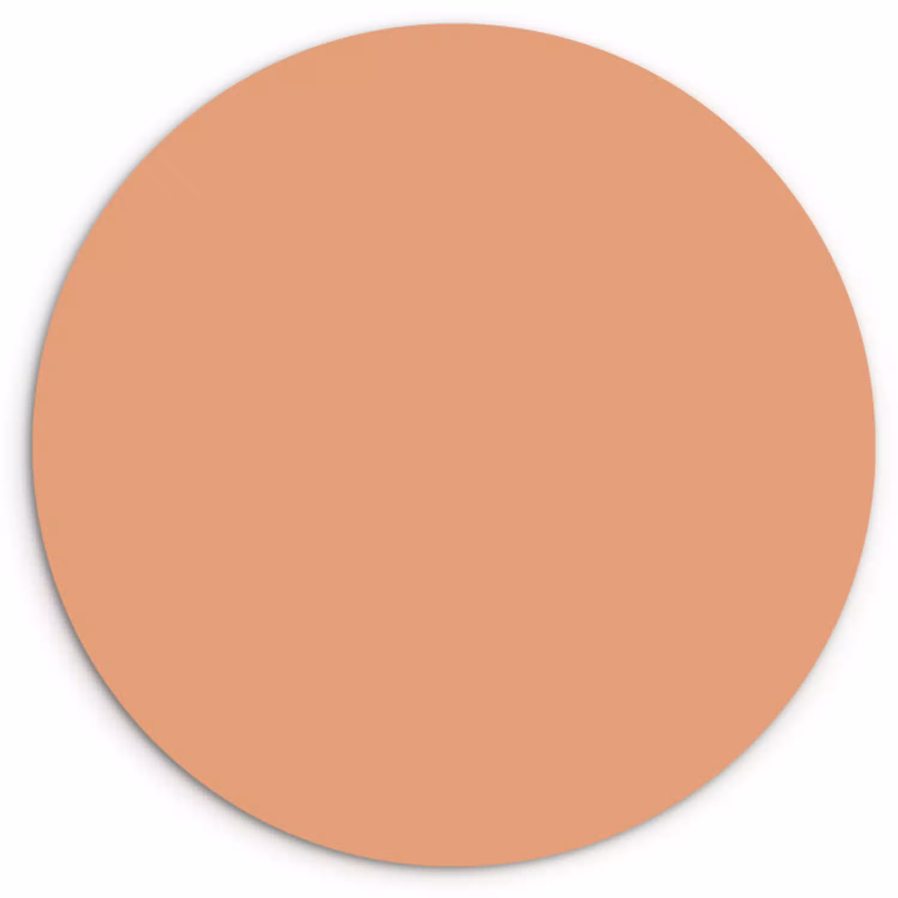 Desert - Coral - Koraal Wandcirkel kunststof plaat 5mm dik klein 188 -3d