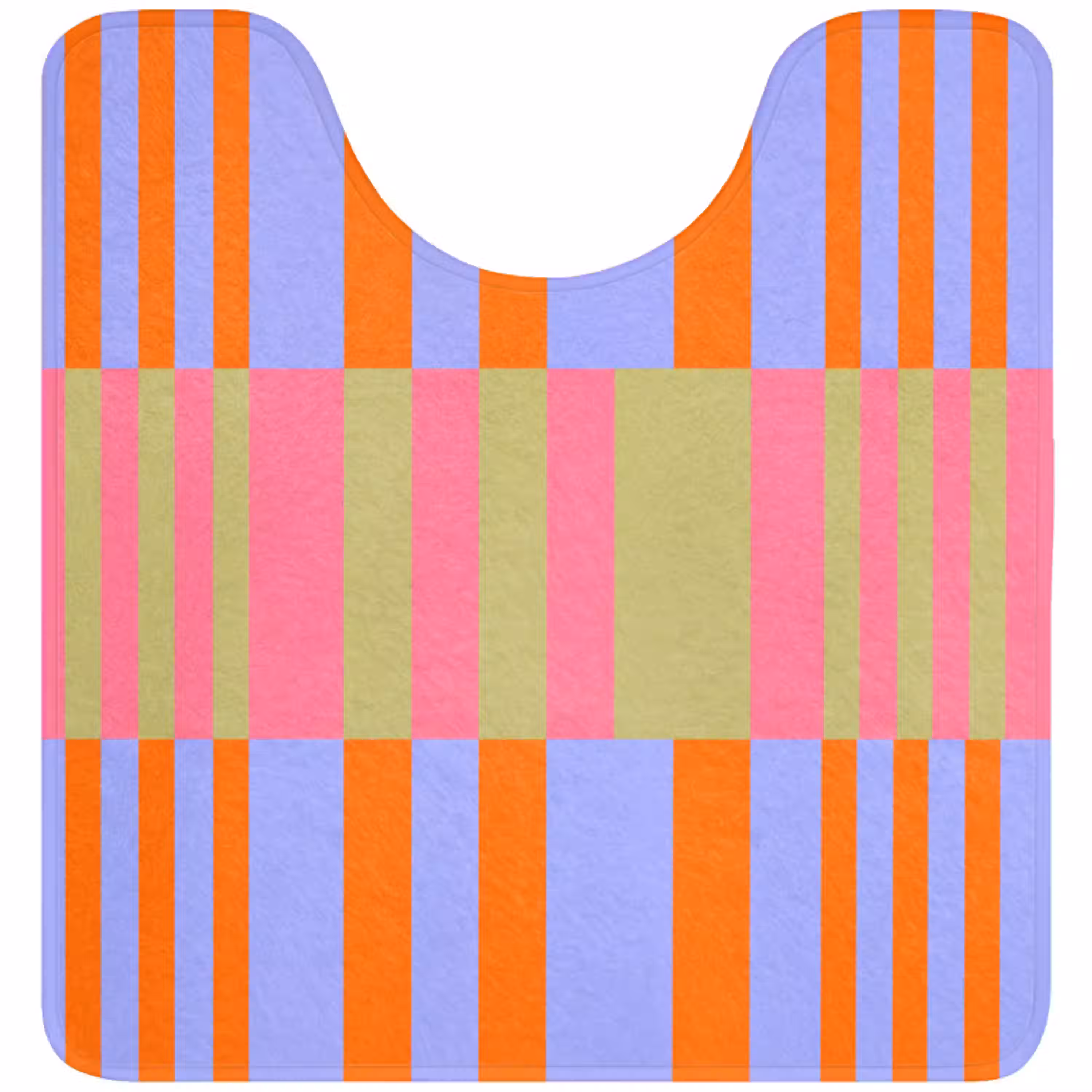 Abstract - Patroon - Geometrisch - Kleurrijk - Modern WCmat U-uitsnede middel -3d