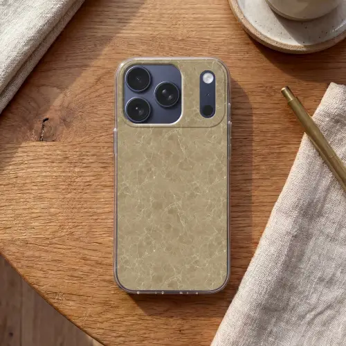 Beige - Marmer - Witte aders Telefoonhoesje iPhone 17 Pro klein 878 -sfeer1