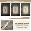 Veer - Bohemian - Boho - Pastel kleuren Light Box met kabel (Kinderlampje) klein -USP_dimbaarFR
