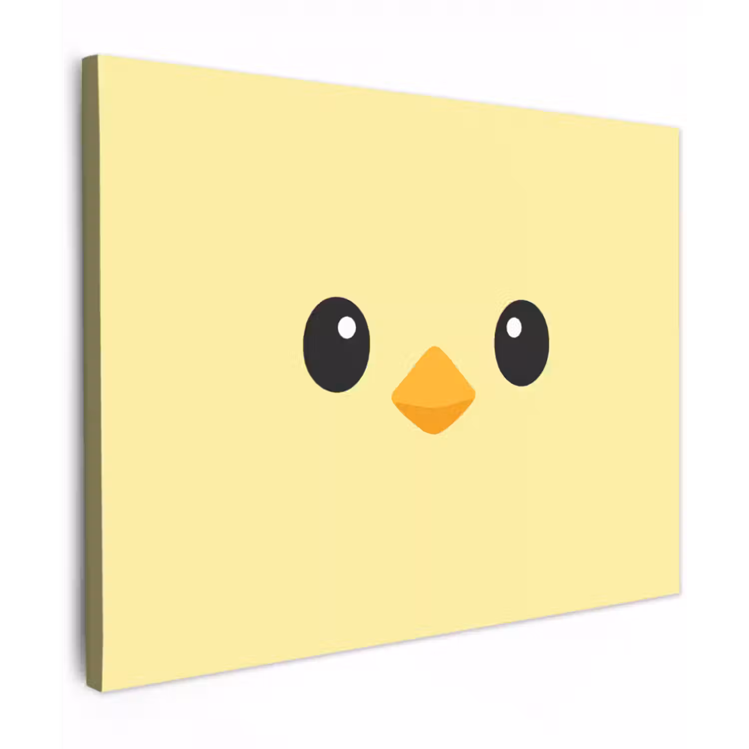 Leinwandbild - Küken - Fröhlich - Gelb - Minimalistisch