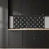 Kompas - Patronen - Zwart Wit keuken achterwand 2 middel 871 -sfeer1