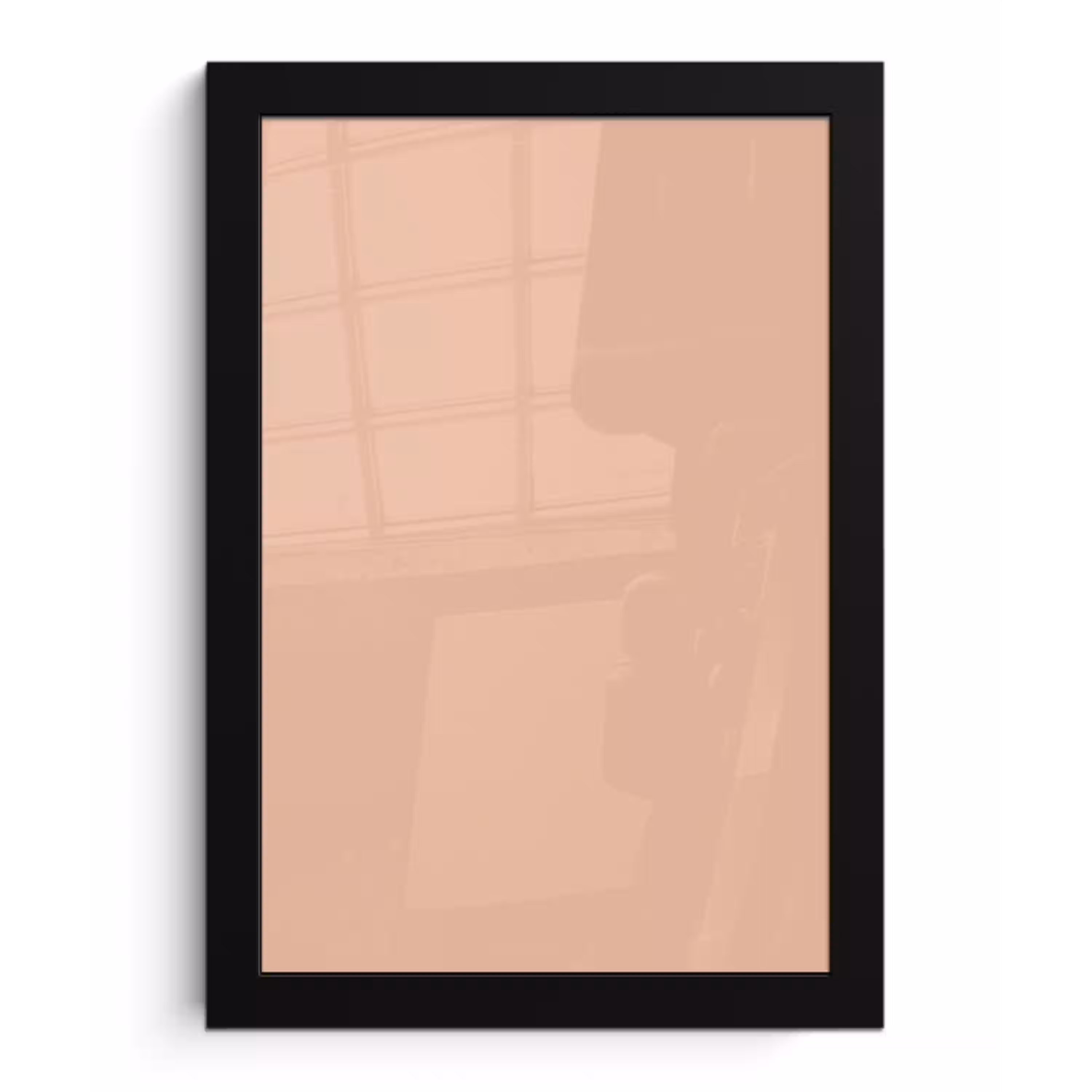 Blush - Terracotta - Nude fotolijst zwart zonder passe partout klein 224 -3d