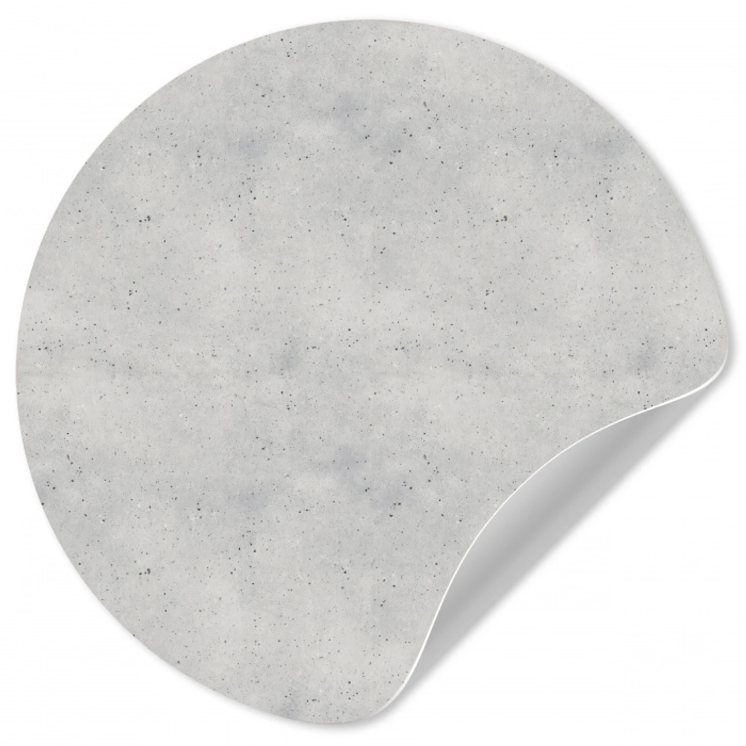 Grijs - Beton - Neutraal Wandcirkel behangsticker klein 186 -3d