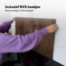Houtnerf - Textuur - Patroon - Bruin - Rustiek Inductie beschemer met haakjes klein -ky-ophangen-nl