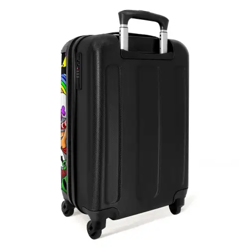 Kleurrijke Monstermix Koffer - NBS - Handbagage middel -achterkant