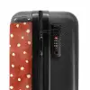Stippen patroon rood NBS - Handbagage koffer - Kinderen Unisex middel -slot