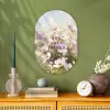 Quote - Bloemen - Schilderachtig Wandcirkel Ovaal Forex klein -sfeer2