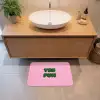 Yes fun - Groen - Roze Badmat klein -sfeer1