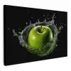 Appel - Groen - Fruit - Water - Zwart KitchenYeah - Keuken - Canvas klein -3d