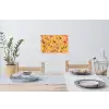 Bloemen - Geschilderd - Geel Muursticker klein -eettafel