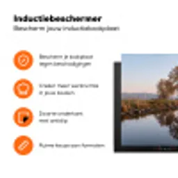 Bomen - Reflectie - Water - Zonsopgang - Serene Inductie beschermer vinyl 3mm klein -zzzzzzz-td-ups