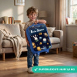 Dieren - Astronaut - Planeten - Sterren Kinderkoffer - Blauw klein -sfeer2_DE