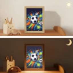 Sport - Ballen - Kleurrijk Light Box met kabel (Kinderlampje) klein -sfeer3_kind