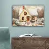 Kerst - Huis - Winter - Sneeuw canvas 2cm klein -sfeer4