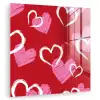 Patroon - Hartjes - Roze - Valentijn plexiglas 5mm klein -zzzproduct_nieuw