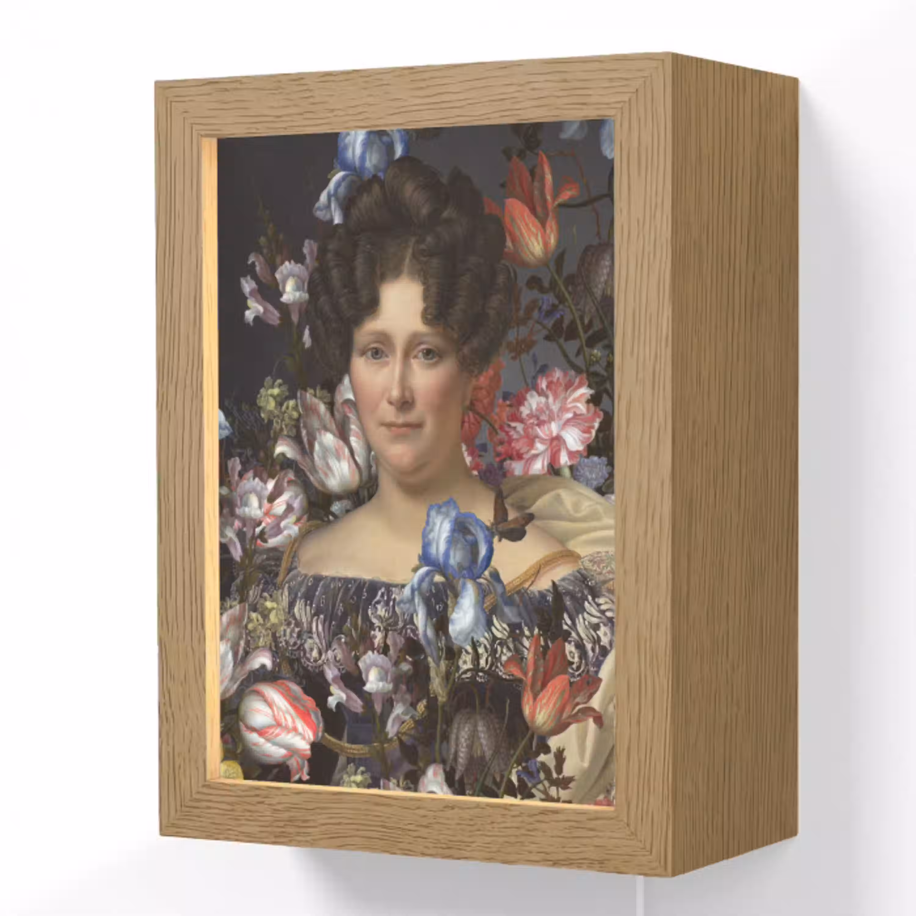 Johanna Henriette Engelen - Dubois Drahonet - Bloemen Light Box met kabel (Wandlamp) klein -3d