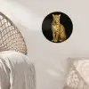 Panter - Realistisch - Bruin Wandcirkel behangsticker klein -sfeer4