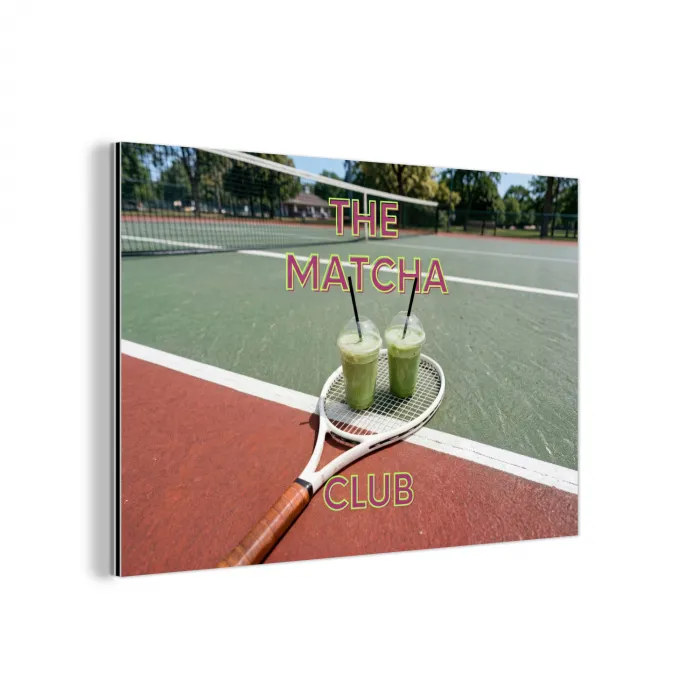 Matcha Club - Tennis - Matcha aluminium wit klein -3d