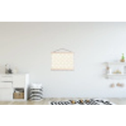 Abstract - Motief - Beige textielposter latten blank klein 122 -kinderkamer