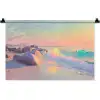 Zomerlicht - Strand - Fonkelende accenten Wandkleed katoen klein -zz3d