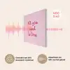 Tekst - Roze - Love - Hart PET vilt klein -USP_NL