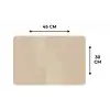 Parallelle lijnen - Lichte textuur - Beige Placemat vinyl groot -specs
