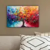 Boom - Levensboom - Kleurrijk - Abstract canvas 2cm klein -sfeer3