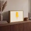 Oranje - Stokje - Waterijsje Light Box met batterij (Wandlamp) middel -sfeer2