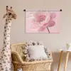 Bloem - Pioenroos - Roze Wandkleed katoen klein -wsfeer5_kind