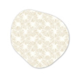 Abstract - Motief - Beige Wandcirkel Organisch Forex 3mm klein 629 -3d