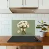 Lint - Boeket - Groen - Quote keuken achterwand spatscherm klein -sfeer2