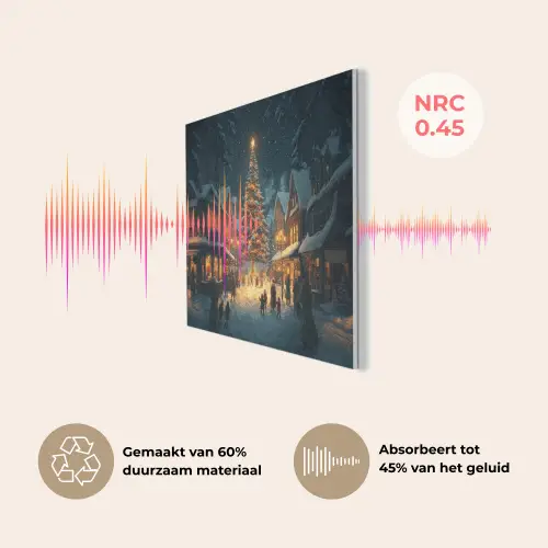 Kerstfeest - Dorp - Donker PET vilt klein -USP_NL