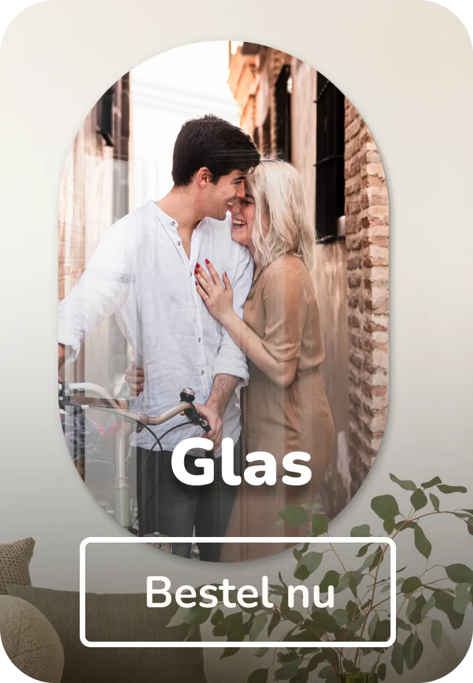 Foto op muurovaal glas