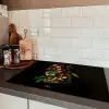 Bloemen - Vaas - Kleurrijk Inductie beschermer vinyl 3mm klein -sfeer3