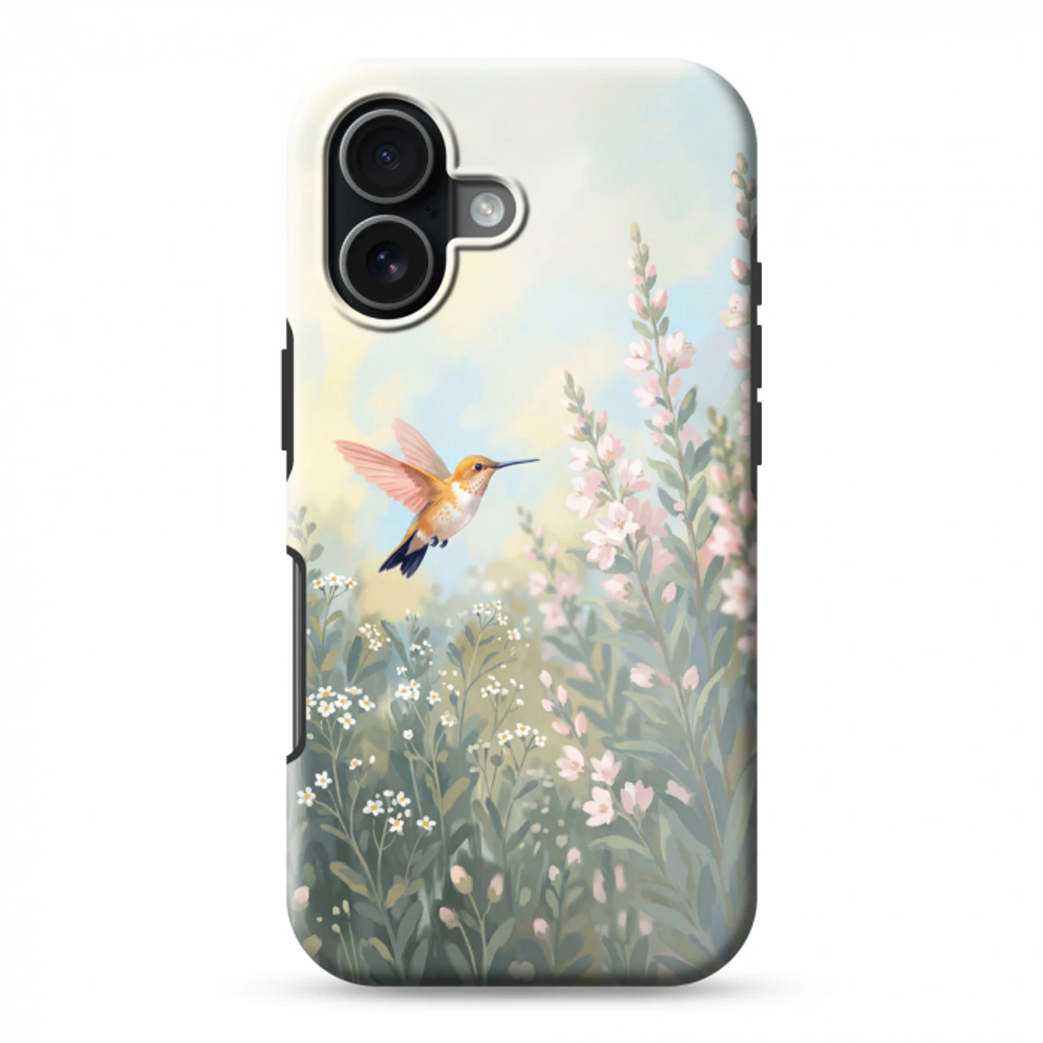 Kolibrie - Illustratie - Kleurrijk Toughcase MagSafe Apple iPhone 17 klein -3d