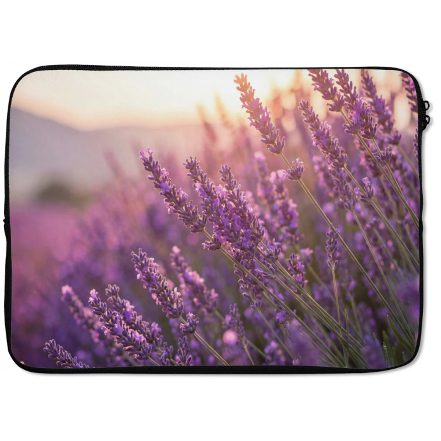 Lavendel - Paars - Zonlicht laptophoes neopreen klein -zkaufland3dotto