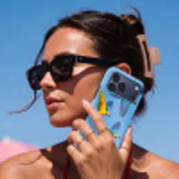 Papagaai - Vliegen - Blauw - Geel Toughcase MagSafe Apple iPhone 17 Pro Max klein -Sfeer2V