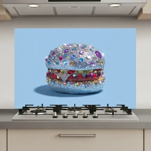 Glitters - Hamburger - Blauw keuken achterwand spatscherm klein -3d_website
