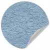 Golven - Ritmisch - Blauw Wandcirkel behangsticker klein 186 -3d