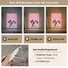 Hartjes - Hond - Valentijn - Roze Light Box met kabel (Wandlamp) klein -USP_lichtkleurNL