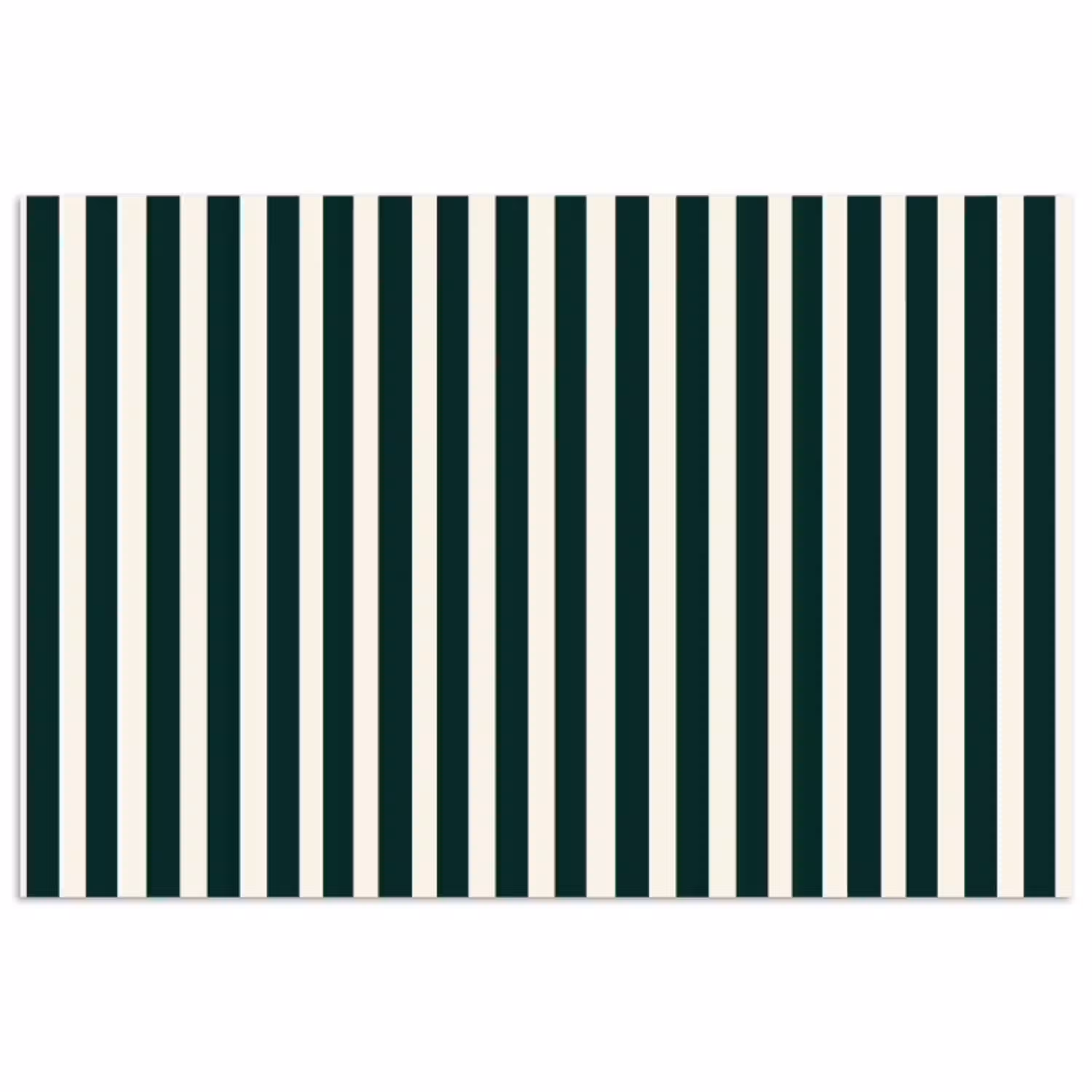 Strepen - Klassiek - Groen poster papier klein 62 -3d
