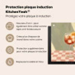 Citroenen - Glas - Tafelkleed - Geblokt Inductie beschermer vinyl 3mm middel -zzzzzzusp-haakje_FR