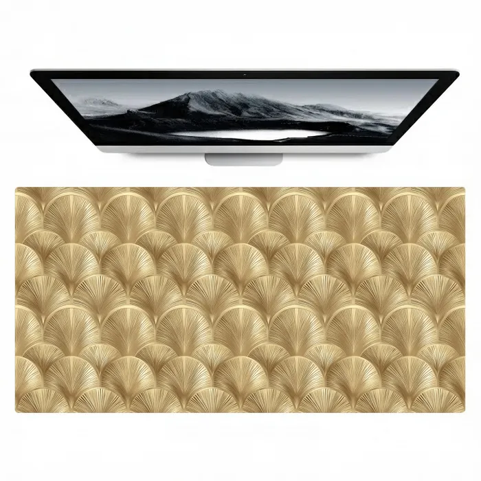 Patroon - Waaier -  Goud Muismat XXL klein 681 -zzz3d