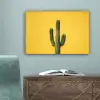 Cactus - Groen - Minimalistisch canvas 2cm klein -sfeer4