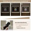 Panda - Dieren - Kleur - Verf - Zwart Light Box met batterij (Wandlamp kind) middel -USP_dimbaarNL