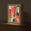 Vormen - Kleurrijk - Abstract - Vlakken Light Box met kabel (Tafellamp) klein -z3d_website